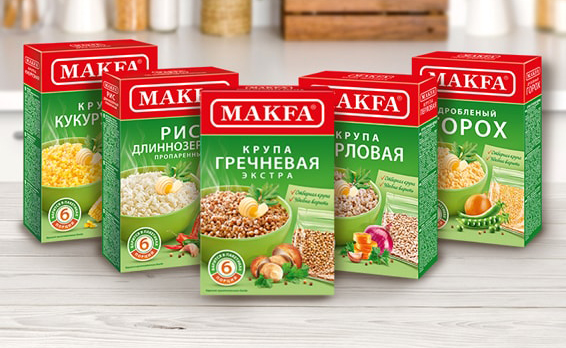 Крупы в пакетиках MAKFA