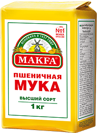 Мука пшеничная высший сорт 1 кг