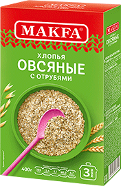 Овсяные хлопья с отрубями