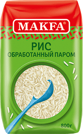 Рис обработанный паром