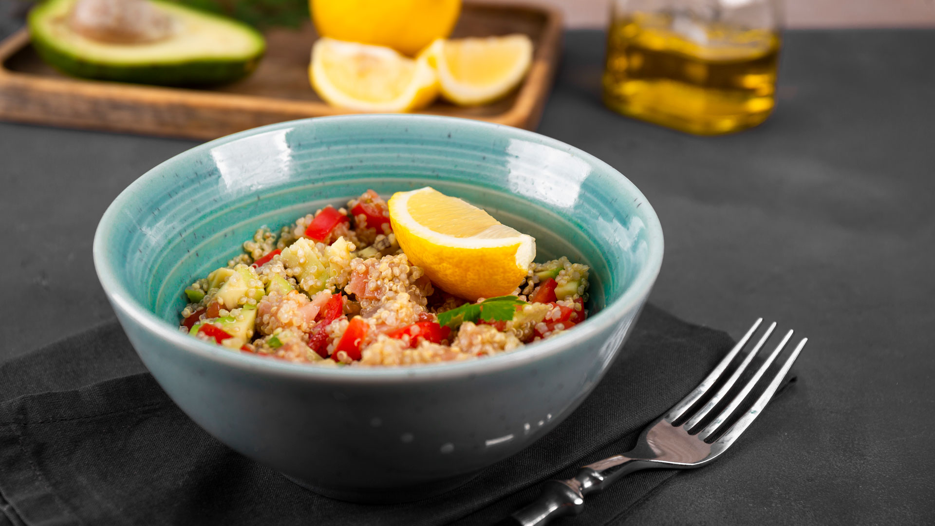 Салат с киноа