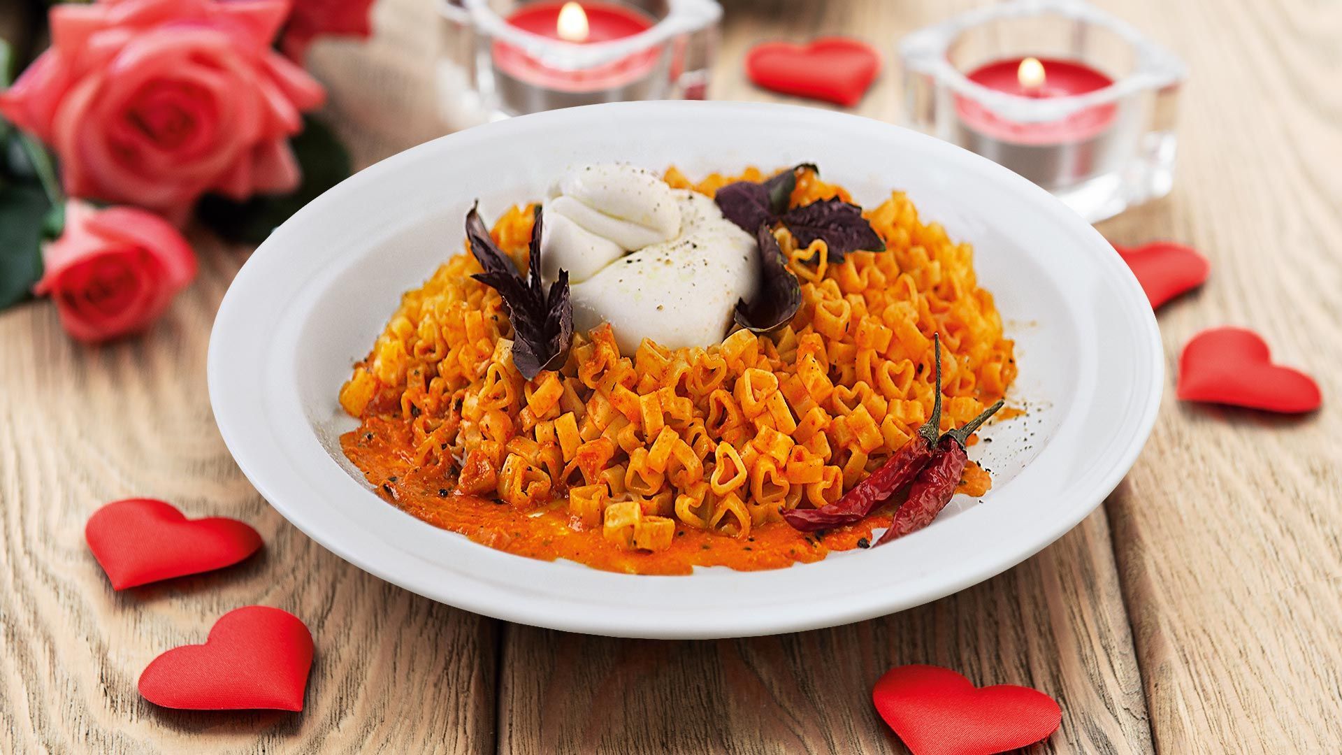 Паста с соусом из печеных перцев