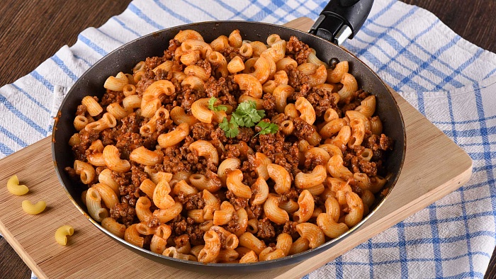 Современные макароны по-флотски