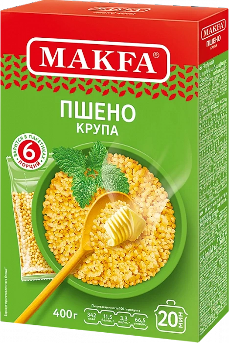 Пшено в пакетиках