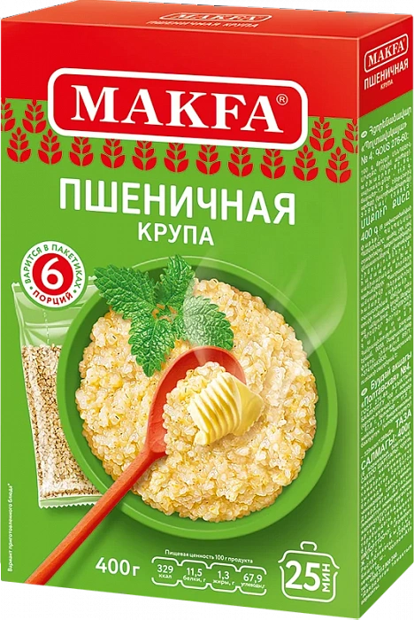 Крупа пшеничная «Полтавская» в пакетиках