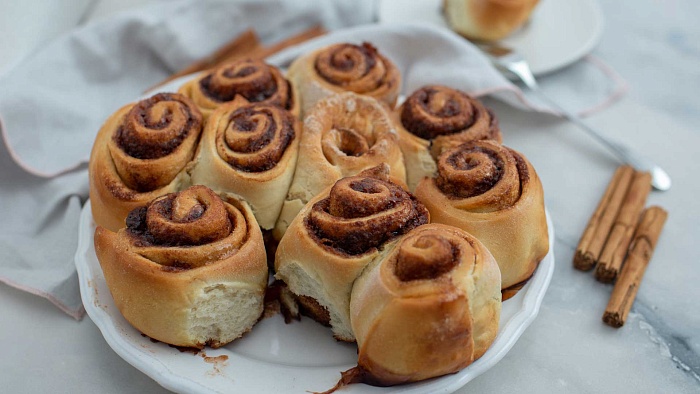 Ароматные булочки с корицей