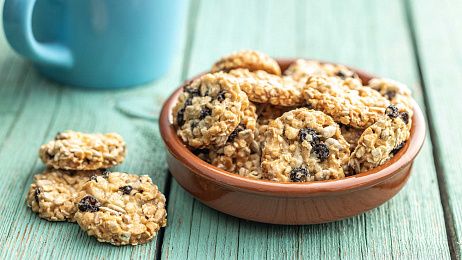 Овсяные печенья из овсяных хлопьев