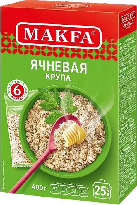 Ячневая крупа в пакетиках